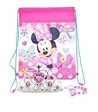 Disney Minnie Mouse Tiara, Pearl Necklace, and Travel Sling Bag - For Dress Up and Pretend Play On-The-Go