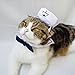 Enjoying Cat Sailor Costume, Halloween Small Dog Sailor Hat Outfit with Tie, Adjustable Pet Navy Costume for Cats Doggies Rabbits Cosplay
