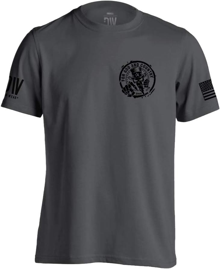 Dion Wear Uncle Sam for God and Country Military T-Shirt