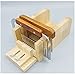 Peicees Adjustable Wood Soap Mold Loaf Cutter Mold with 2pcs Wavy & Straight Planer Cutting Tool Set