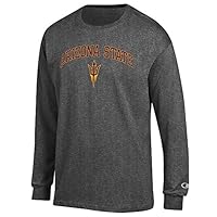 Elite Fan Shop Arizona State Sun Devils Long Sleeve Tshirt Varsity Charcoal - XX-Large