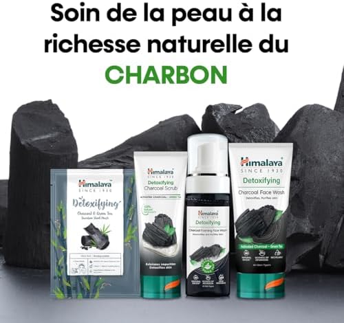 Detoxifying Charcoal Face Wash with the Goodness of Green Tea and Coconut Charcoal Powder, Removes Dirt and Purifies the Skin, Leaving It Clean and Refreshed - 150 ml