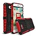 LG Optimus L70 Case, LG Optimus Exceed 2 Case, MagicMobile® Ultra Protective Shockproof Defender Cute Case for LG L70 Dual Hybrid Layer Rugged TPU Case for LG Optimus Real with Kickstand - Red