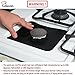 KESWON Gas Stove Burner Covers - 8 pcs 10.6”x10.6” Custom Fit Gas Range Protectors – Fast Clean Liners for Kitchen/Cooking – Easy on & off Cooktop Fitting – Keep Your Black Stovetop Cleaner–Heat Safe