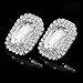 Zebratown 1Paris Crystal Shoe Clips Rhinestone Square Shoe Clutches Crystal Bridal Shoes Athena