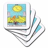 3dRose cst_62441_3 Tarot The Moon Card-Ceramic Tile