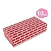 HAPPYMATY Cardboard Building Blocks Extra Thick 10 pcs Building Blocks Jumbo Bricks to Construction Wall and Deluxe Castle for Toddlers Boys Girls, Red