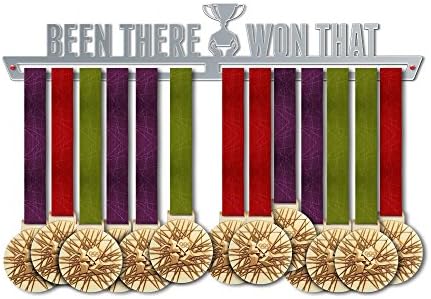 VICTORY HANGERS Been There Won That Medal Hanger Display - Motivational Medal Holder - 100% Stainless Steel Rack – Perfect Gift for Champions!
