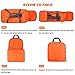 OXA Lightweight Foldable Travel Duffel Bag with Shoes Bag, Orange