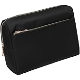 YONBEN Cosmetic Bag with Multiple Compartments, Travel Toiletry Bag for Women, Portable Makeup Bag Organizer