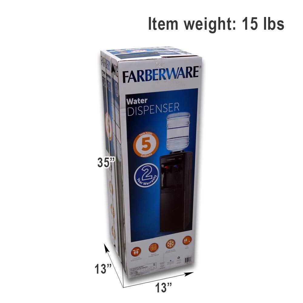 Farberware FW29919 Freestanding Hot And Cool Water Cooler Dispenser