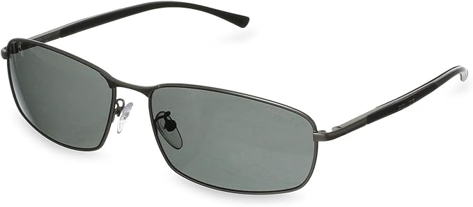 Police Lunette De Soleil S8650 Rectangulaire Homme Matt Gunmetal Frame Smoke Lens Amazon Fr Vetements Et Accessoires