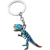 DONWOIE Dinosaur Keychain – Dino Keychains Bag Charms for Women, Cool Key Chains Gifts for Dino Lovers & Paleo Enthusiasts