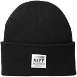 neff Men's Lawrence Beanie, Black, One Size