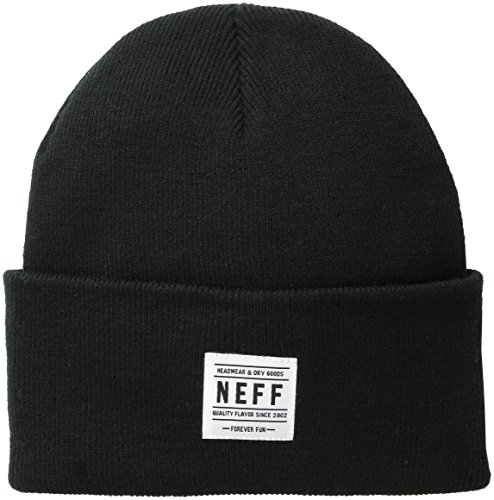 neff Men's Lawrence Beanie, Black, One Size