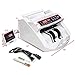 Goplus Money Counter Worldwide Bill Counting Machine Detector UV/MG Counterfeit w/External Display (White)