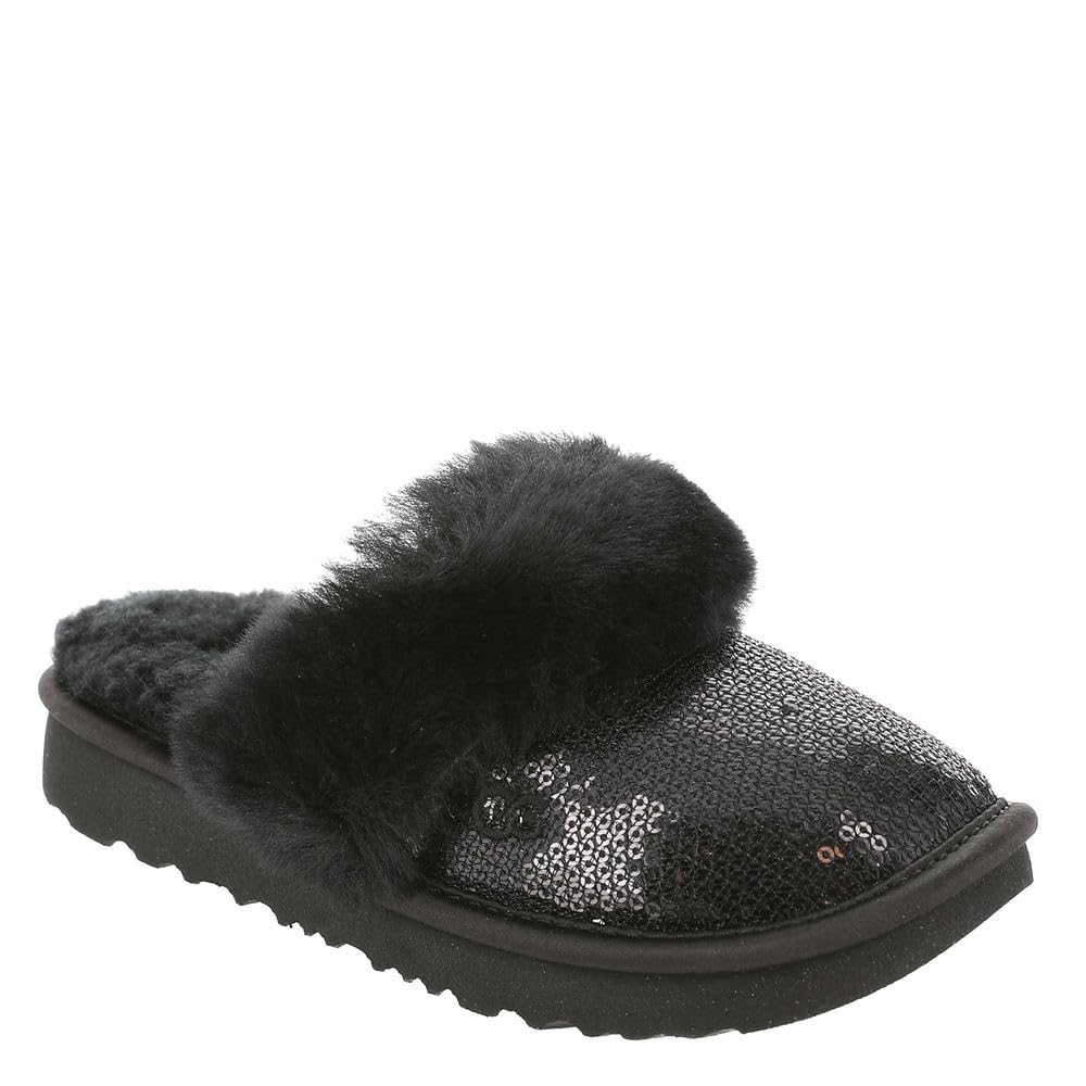 UGG Girl's Cozy Ii Mirror Ball Slipper, Black, 11 UK Child