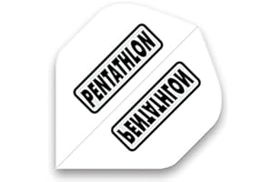 US Darts Pentathlon White Standard Dart Flights - 3 Sets (9 Flights) - 100 Micro