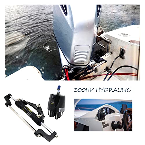 BBH Marine Boat 300HP Hydraulic Outboard Steering System Kit with
