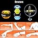 RSLOVE Wrist Ball Gyroscopic Wrist and Forearm Exerciser Strengthener Ball Force Ball Orange