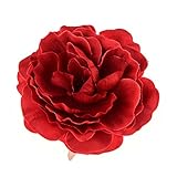 Love Sweety Women Girls Flower Hair Clips hairpins Flower Brooch (Red)