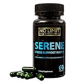 Meeka Nutrition - Serene Anxiety & Stress Support Dietary Supplement - Herbal Complex With Calcium & Magnesium; Ashwagandha, B Vitamins, DMAE, GABA & More