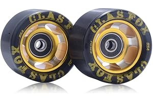 CLAS FOX 95A Speed/Derby Wheels Aluminum Roller Skate Wheels Indoor Roller Replacement Wheel (Set of 8)