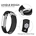 Greeninsync Compatible with Fit Bit Alta Bands,Replacement for Fit Bit Alta Band Large Accessory Bands for Fit Bit Alta/Fit Bit Alta HR/Fit Bit Ace Wristbands with Ultrathin Fastener (Black)