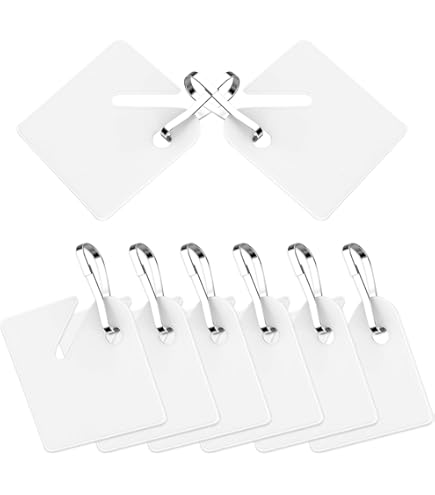 小物 mickham Amazon.com: KAKAMINA 100 Pcs Key Tags White Plastic Hanging