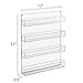 1790 Rustic Chicken Wire Spice Rack - Hanging Spice Rack - 4 Tiers (White)