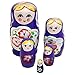 Matushka - SODIAL(R) 5x Matroshka Babuschka Matryoshka Matushka Matyoshka Russian Wooden Doll Color: Purple
