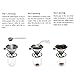 Stainless Steel Pour Over Coffee Cone Dripper with Cup Stand - Paperless and Reusable - Ultra Fine Micro Mesh Filter - BONUS: Coffee Scooping Spoon + Cleaning Brush - [1-4 Cup]