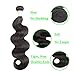 Grand Nature 9A Unprocessed Brazilian Virgin Remy Human Hair Extensions Body Wave Bundles Deal Natural Black Color Can Be Dyed Bleached (With Lace Closure)