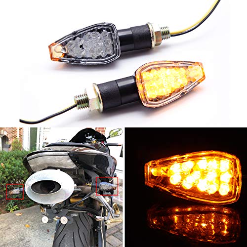 Led indicatoren motorfiets, 4 stks Motorfiets Richtingaanwijzer Motor 12 V 14 LEDs Richtingaanwijzers voor CB1000R… - Image 3