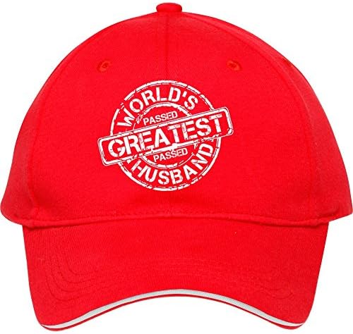 New Fashion Worlds Greatest Husband Baseball Cap Snapback Hat Red Male/female Cotton