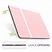 MoKo Case for New iPad Pro 12.9 Inch 2017 - Premium Light Weight Stand Folio Shock Proof Cover Protector for Apple New iPad Pro 12.9 Inch 2017 & 2015 Tablet, PINK (with Auto Wake/ Sleep)
