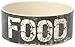PetRageous 10002 Vintage Stoneware Dog Food Bowl with 3.5-Cup Capacity 6-Inch Diameter by 2.5-Inch Tall for Medium and Large Sized Dogs and Cats, Grey