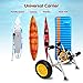 Bonnlo Boat Kayak Canoe Cart Carrier Dolly Trailer Tote Trolley Transport Inflation Free Solid Tires Wheel