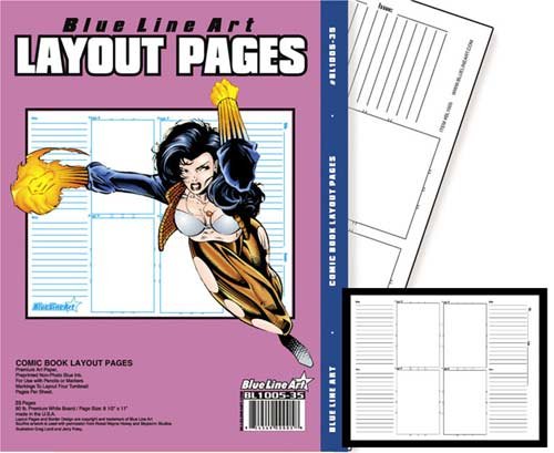 Blue Line Pro Comic Book Layout 35 Count Pack