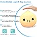 Kids Night Light EMAMAK 3 Modes USB Rechargeable Silicone Night Lamp with 7-Color Mood Light Sensitive Tap Control for Baby Kids Adults