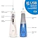 Professional Dental Water Flosser - Rechargable and Cordless - Oral irrigator with 3 Modes. Perfect for Teeth Cleaning and Braces - 4 floss tips & 4 hygiene tools included.