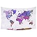InterestPrint Abstract Art Splatter Painting Home Decor, Watercolor World Map Tapestry Wall Hanging Art Sets 60 X 40 Inches