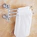 AUSWIND Chrome Crystal Towel Rack 3 Arms 14.17