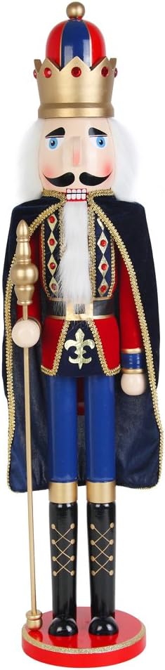 Nutcrackers - Jeco 36 Inch Nutcracker King with Cape
