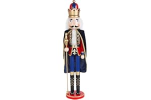 Jeco Nutcracker King with Cape, 36", Multicolored