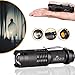 Hosyo Mini Cree Q5 LED Flashlight Torch 7w 400lm Adjustable Focus Zoomable Light (Black)