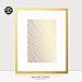 DIGIBUDDHA Diagonal Lines Gold Foil Art Print 8x10