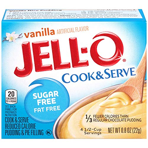 Jello Vanilla Pudding Sugar Free Cook Serve 4 Pack by Kraft Foods