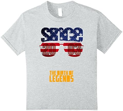 unisex-child Awesome Sunglasses are born in since 2003 14th years old 8 Heather Grey
