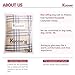 Kuoser Cozy Waterproof Windproof Reversible British Style Plaid Dog Vest Winter Coat Warm Dog Apparel Cold Weather Dog Jacket (L(Back:14.8